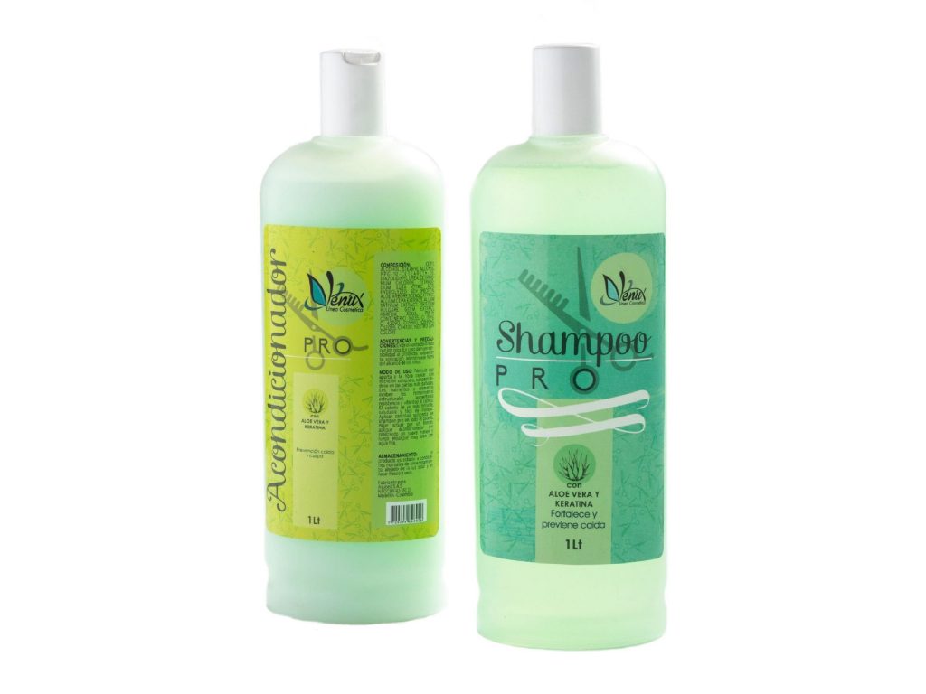 Shampoo y acondicionador Pro Áloe Vera y Keratina Veniux